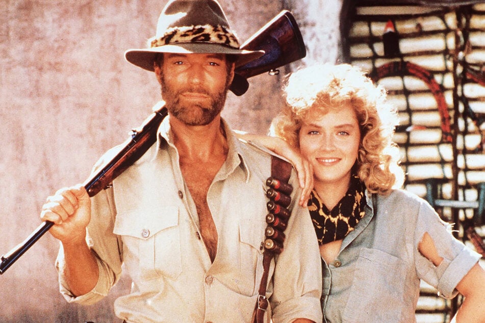 Sharon Stone (damals Mitte 20) war die Hauptfigur in dem Abenteuerfilm "Quatermain - Auf der Suche nach dem Schatz der Könige".