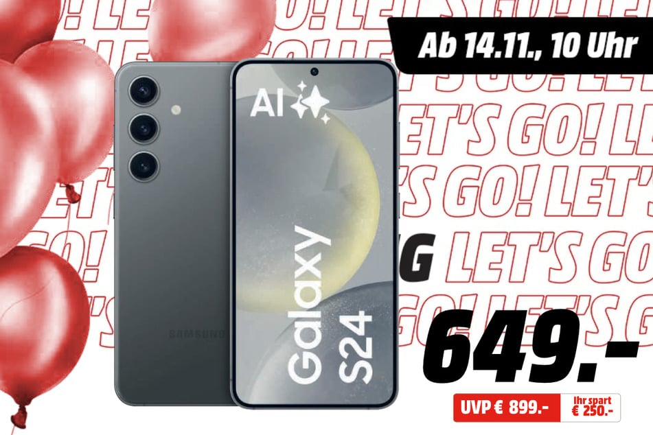 Samsung Galaxy S24 für 649 statt 899 Euro.