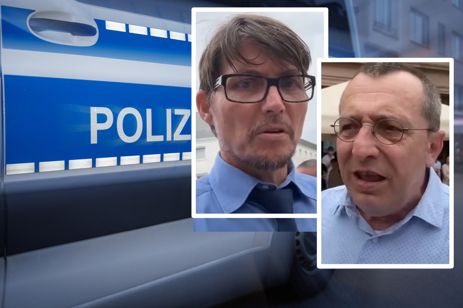 Die Karlsruher AfD-Stadträte Paul Schmidt (l.) und Oliver Schnell wurden Opfer eines Angriffs.