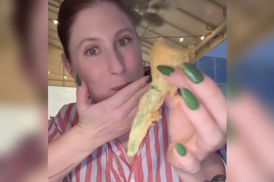 Abigail Griffith (29) wurde der Inhalt dieser Zucchiniblüte zum Verhängnis.