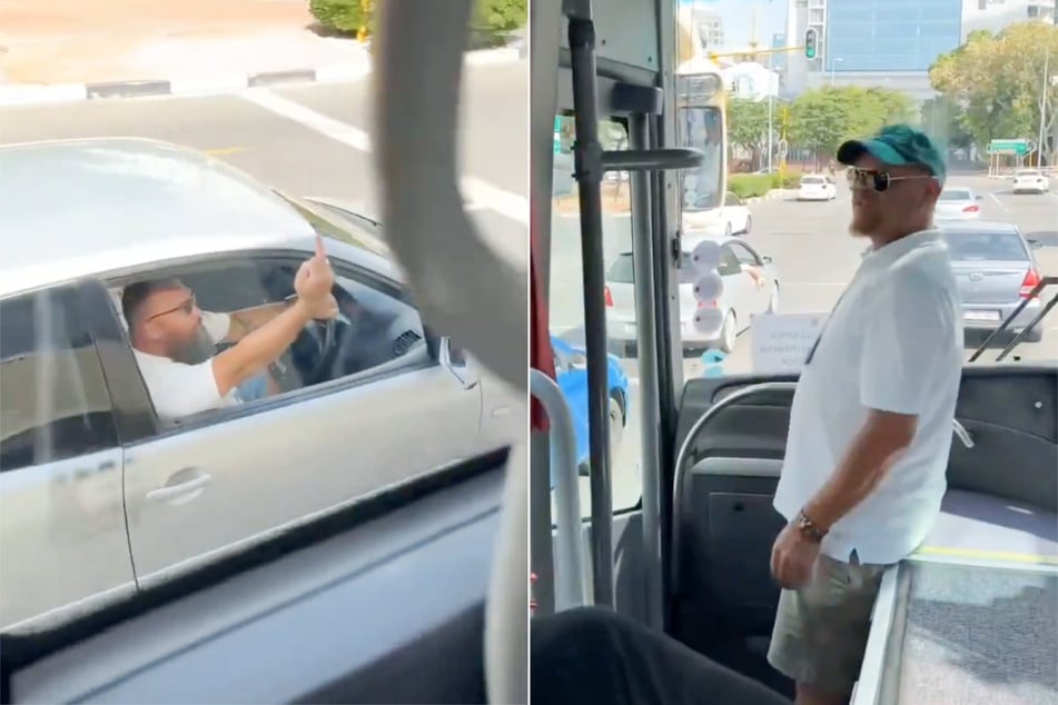 Řidič VW nechce nechat ostudu na sobě a reaguje zjevně rozhořčeně na ochránce životního prostředí.