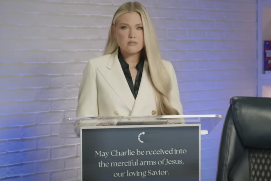 Erika Kirk, the widow of the slain far-right commentator Charlie Kirk, gave her first public address since her husband's assassination.