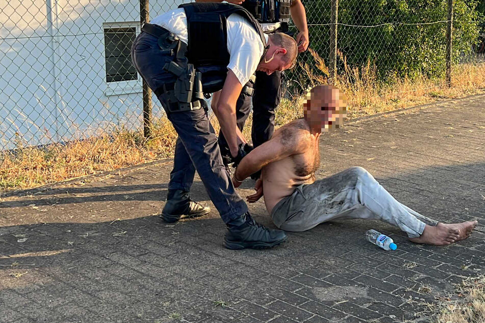 Mann zündet in Magdeburg Feld an und wird von Feuerwehr gestellt - Festnahme!