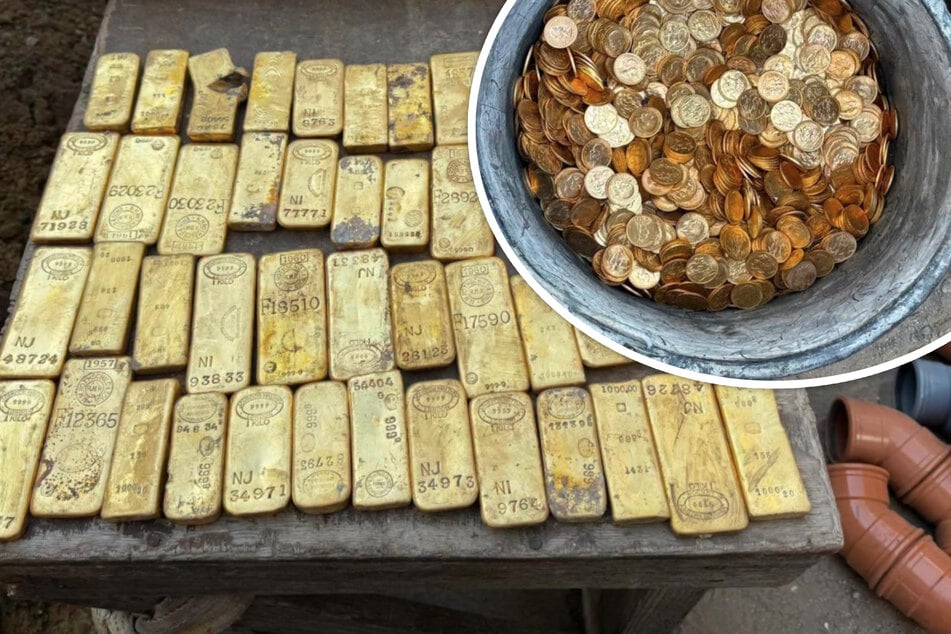 Neun Millionen Euro in einer Kellerwand! Bauarbeiter stoßen bei Renovierung auf diesen Goldschatz