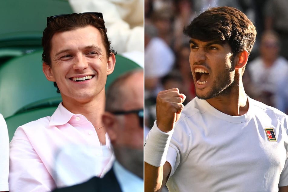 Tom Holland gets challenged by tennis star Carlos Alcaraz!