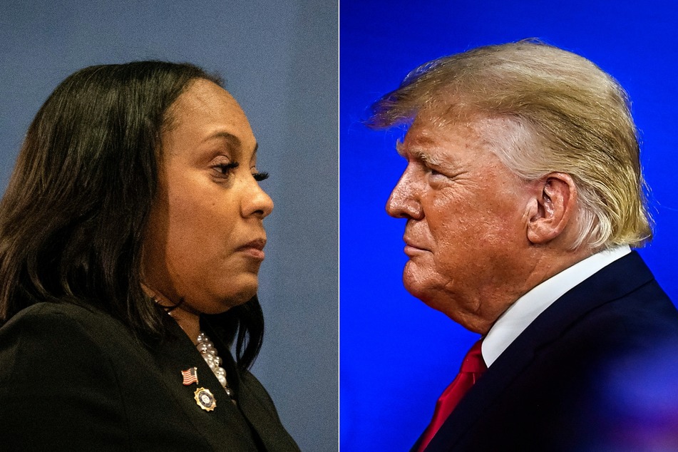 Fulton County District Attorney Fani Willis (l.) asked a judge on Friday to set August 2024 as the start date for Donald Trump's (r.) trial for allegedly conspiring to overturn the 2020 election results in the southern state.