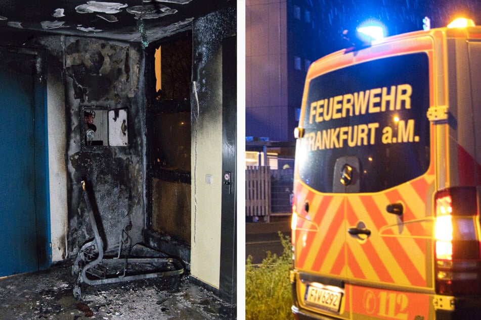 Frankfurt: Brand in Frankfurter Wohn-Hochhaus: Großeinsatz der Feuerwehr, acht Verletzte