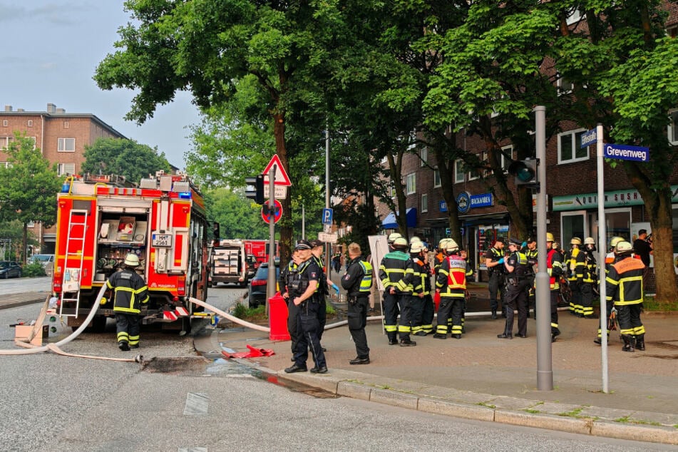 Die Feuerwehr musste am Dienstagabend in die Eiffestraße ausrücken ...