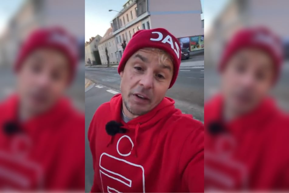 Nach dem zweiten Tag der Challenge sind dem Gesicht Knappes die Strapazen anzusehen.