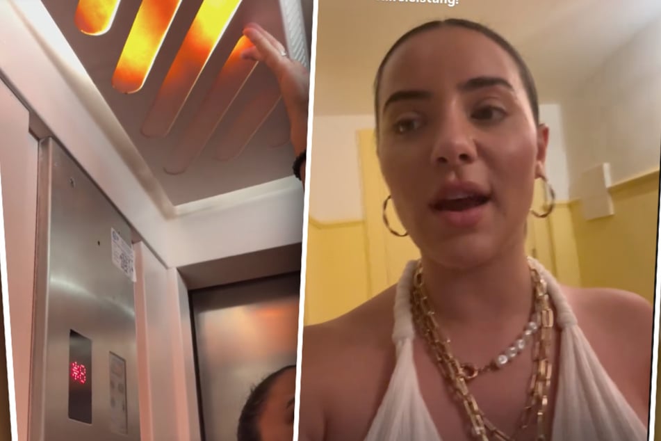 Leyla und ihre Partycrew waren plötzlich im Fahrstuhl gefangen. Dann drohte auch noch, die Decke abzustürzen.