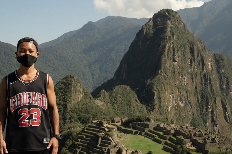 Jesse Katayama was the first tourist to visit Machu Picchu after lockdown.