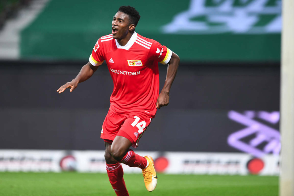 Union-Stürmer Taiwo Awoniyi (23) jubelt am 14. Spieltag über seinen Treffer gegen Werder Bremen. Union Berlin besitzt eine Kauf-Option für die Liverpool-Leihgabe.