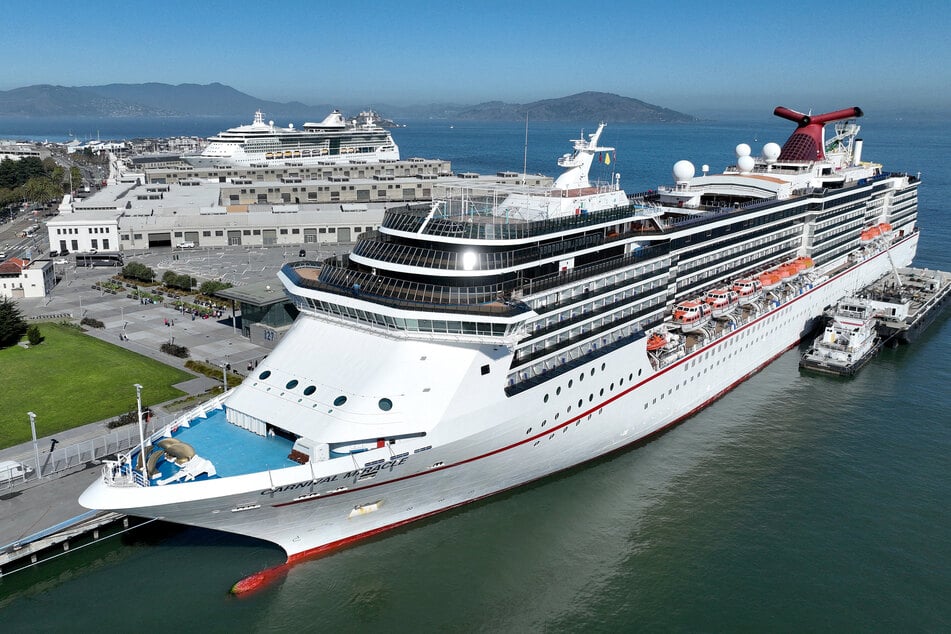 The Carnival Cruise ship had only just docked when the brawl broke out. (symbolic image)