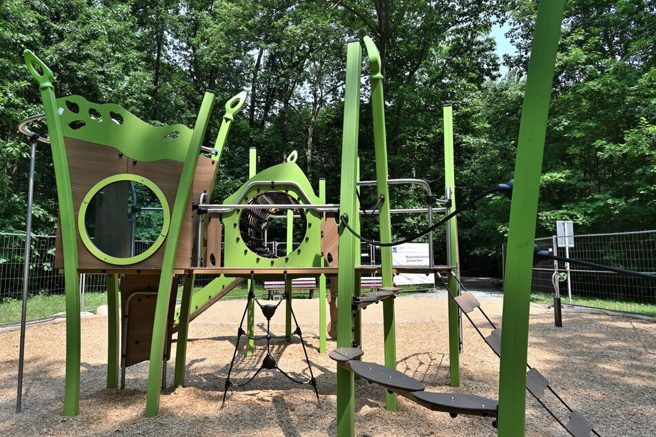 Der Spielplatz in Ebersdorf wurde rechtzeitig zu Ferienbeginn fertig.