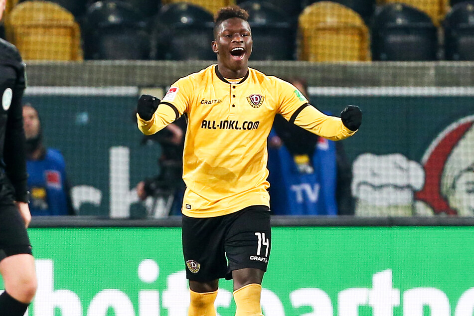 Moussa Kone (25) lief zwischen Ende Januar 2018 und Ende Januar 2020 62 Mal für Dynamo Dresden auf, erzielte 23 Tore und gab zehn Vorlagen.