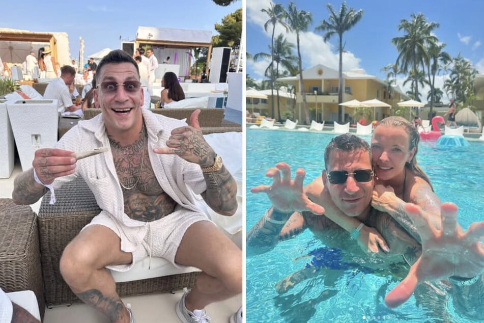 Auf der einen Seite gibt sich Gzuz als Gangster, auf der anderen als liebevoller Familienvater.