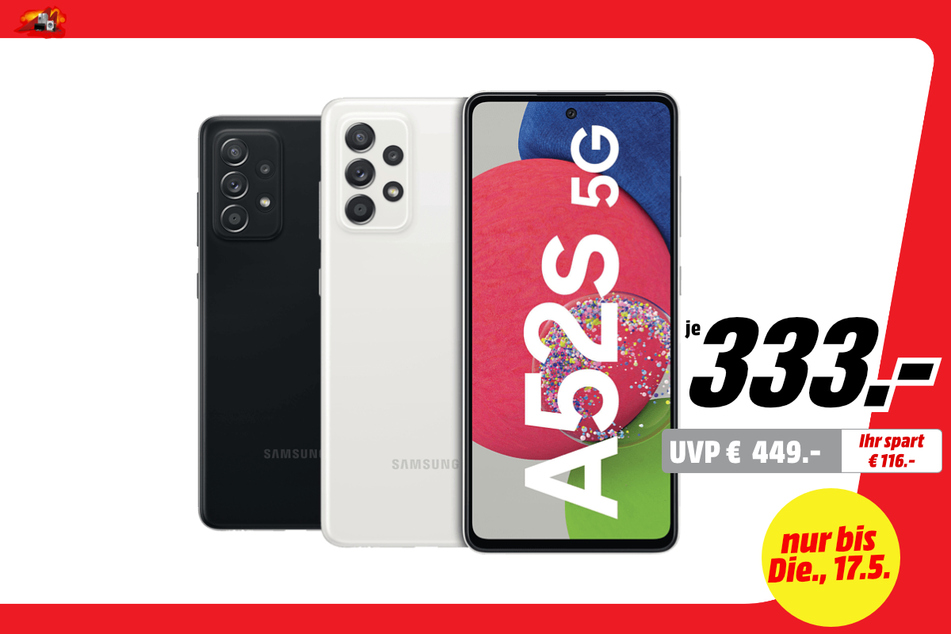 Samsung Galaxy A52s 5G (128 GB; weiß; schwarz)