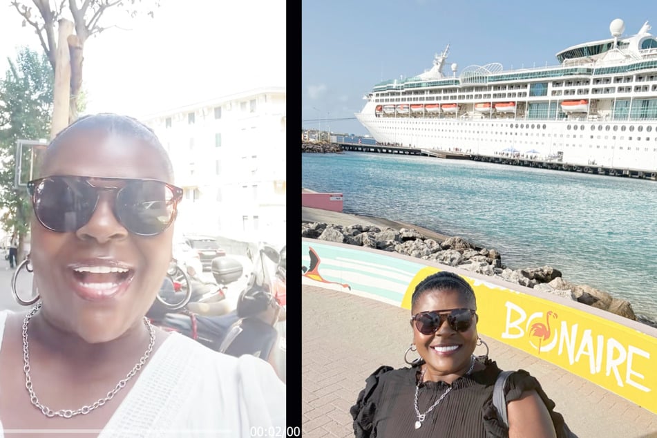 Die US-Amerikanerin befindet sich derzeit auf einer einjährigen Kreuzfahrt.