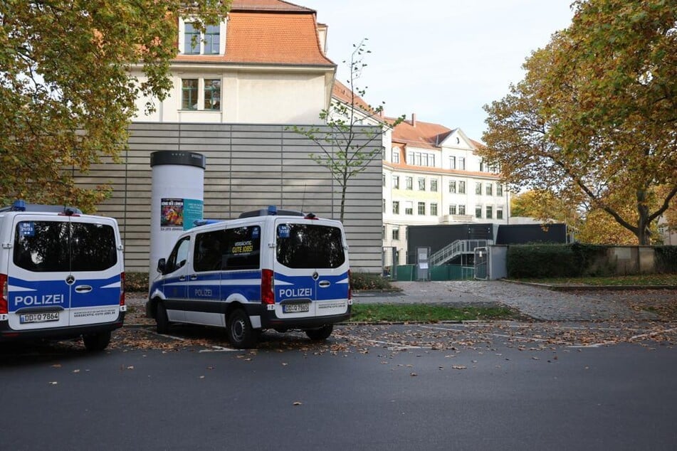 Dutzende Polizeiwagen und -beamte waren am Morgen im Übungseinsatz.