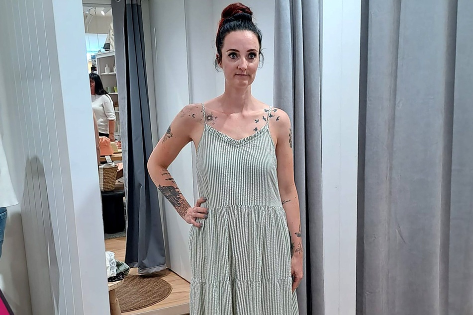 Ein Kleid wollte Monique (35) nicht auf dem Laufsteg präsentieren.