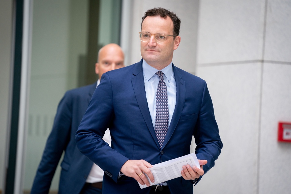 Jens Spahn (CDU), Bundesminister für Gesundheit, kommt nach der Sitzung des Bundeskabinetts zu einer Pressekonferenz zum Krankenhauszukunftsgesetz.