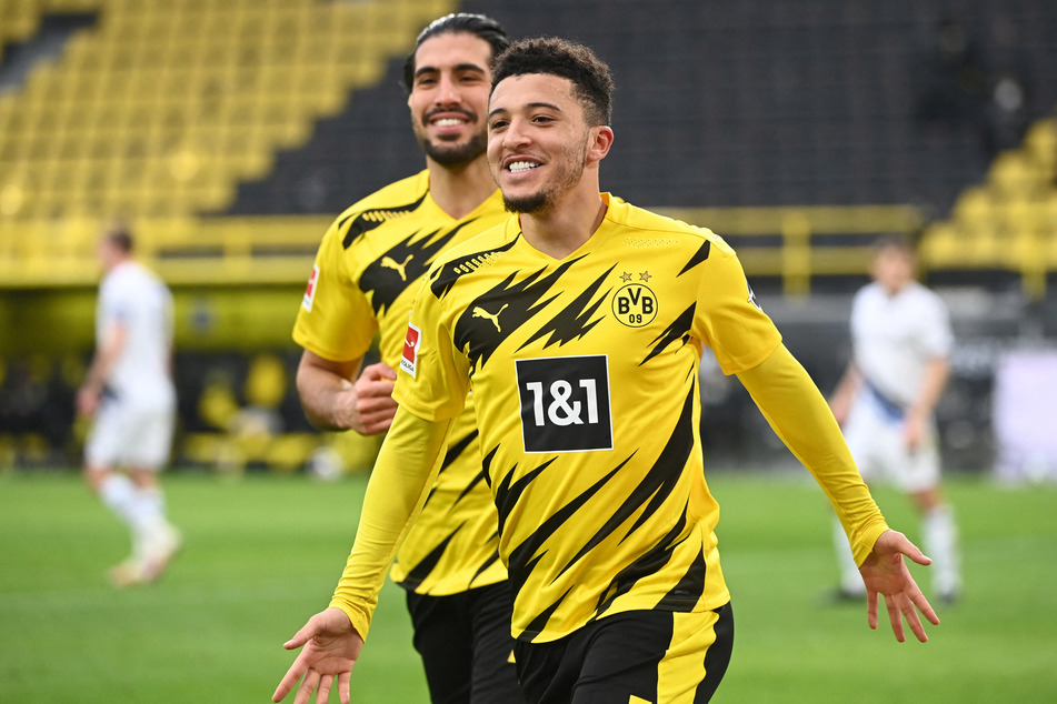 Jadon Sancho (23) spielte bereits von 2017 bis 2021 beim BVB. Mit Dortmund wurde er Vizemeister, gewann den DFB-Pokal und steuerte satte 114 Scorerpunkte in 137 Spielen bei.