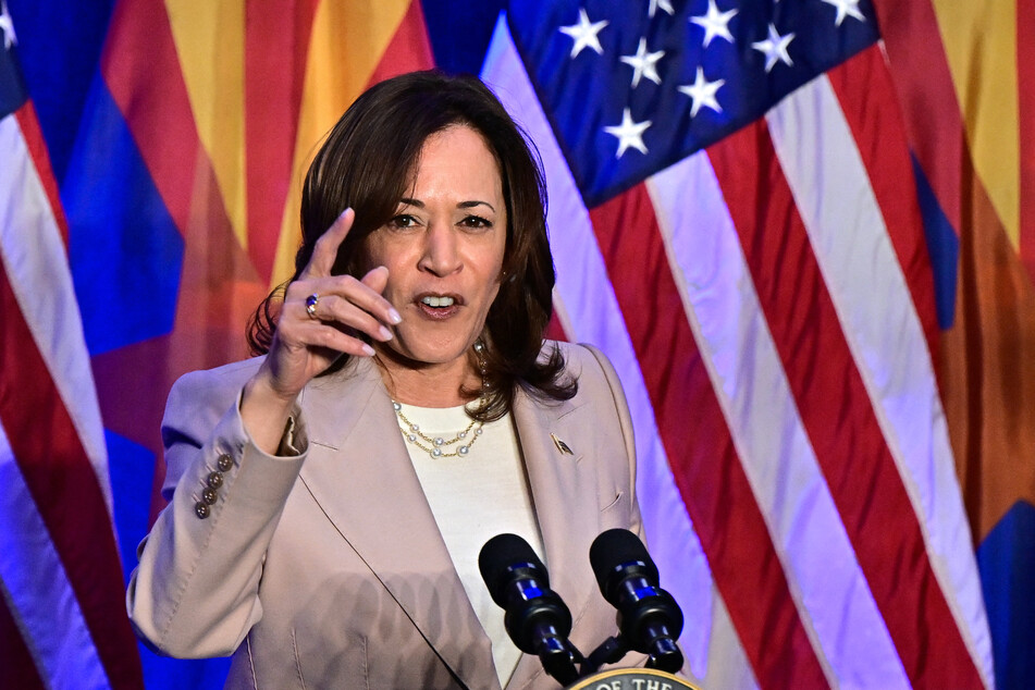 Vice President Kamala Harris called ex-president Donald Trump the "architect" of abortion bans spreading from state to state in the US.