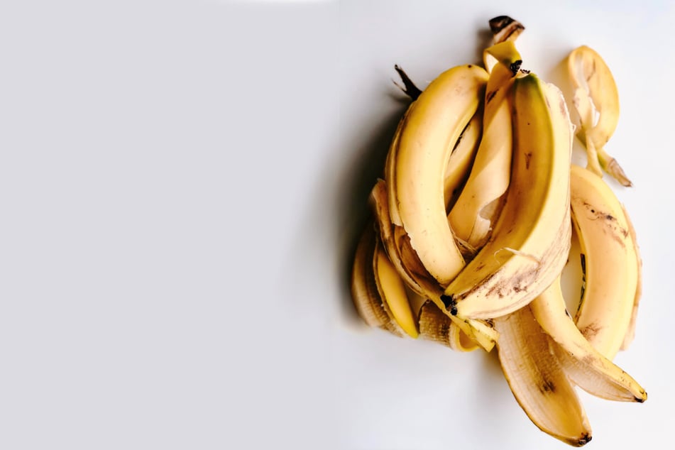 Shredded banana peels are a good and cheap sources of nutrients for plants!