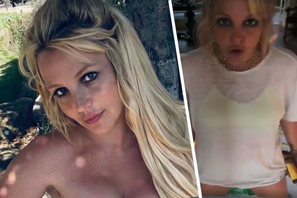 "This is me messing around": Britney Spears posts and deletes topless photos multiple times