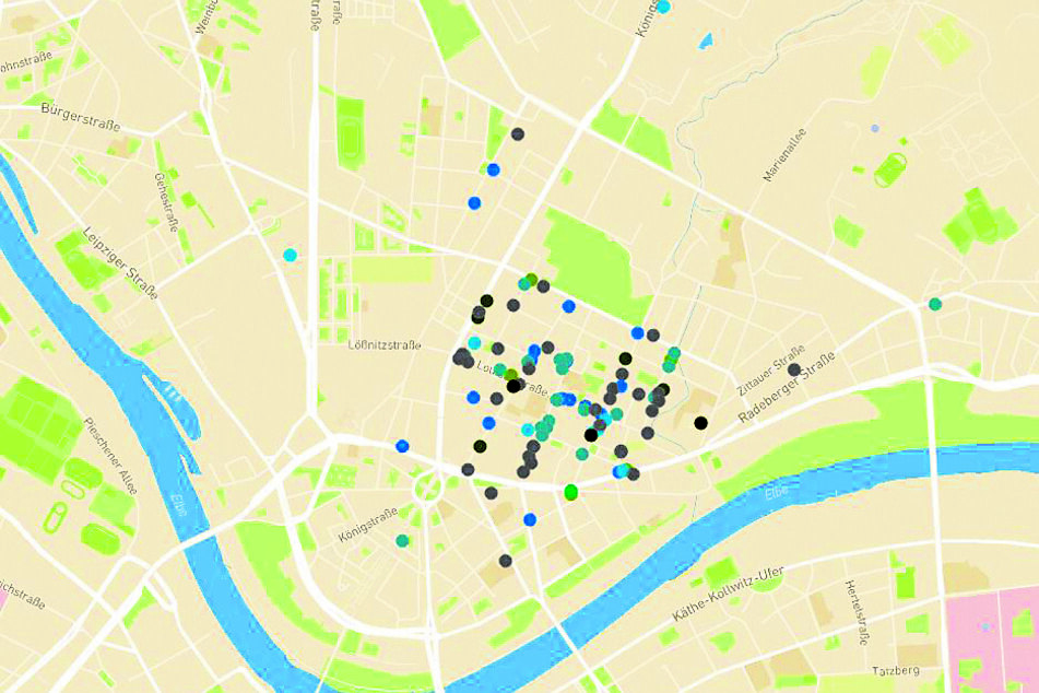 Auf einer interaktiven Karte sind bei neustadt-bringts.de die Angebote der Händler sichtbar.