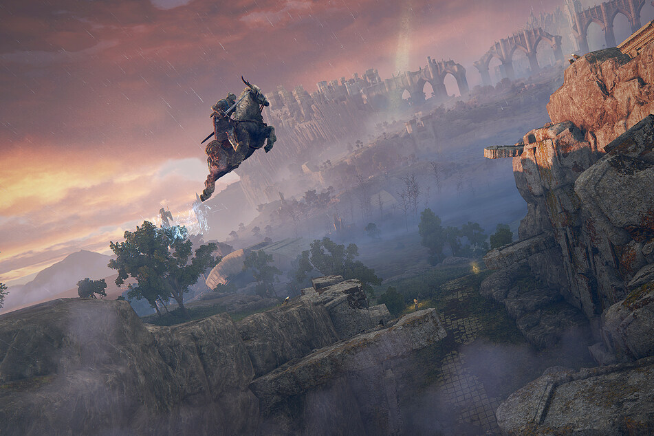 Leap and bound across the gorgeous world of Elden Ring with your mount, Torrent.