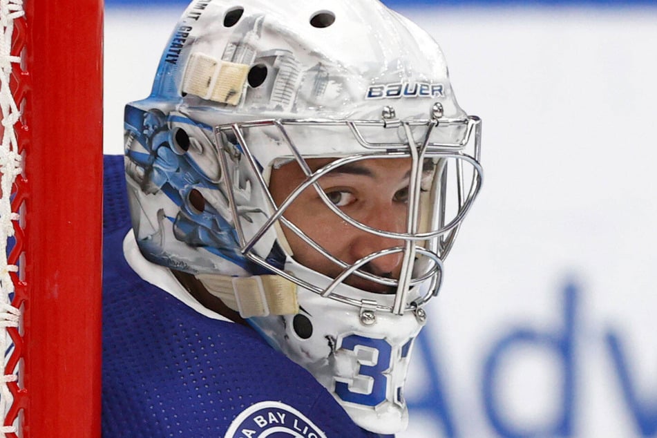 Goalie Christopher Gibson (32) hat nur zwei Spiele für die Lightnings in der NHL absolviert - war die Nummer drei. In Kassel soll er den Aufstieg festhalten.