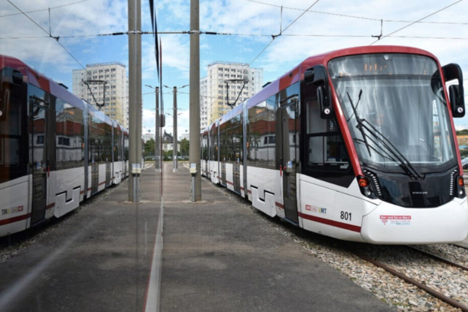 Nach einem Angriff in einer Erfurter Straßenbahn ermittelt die Polizei. (Symbolfoto)