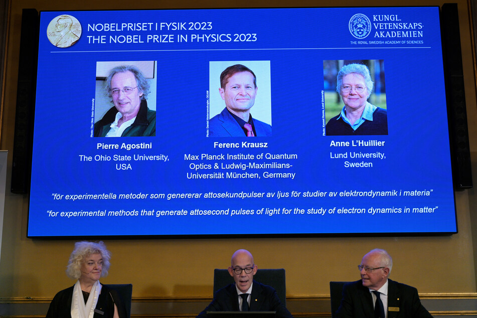 Nobel physics prize goes to trio of scientists for work on exploring electrons