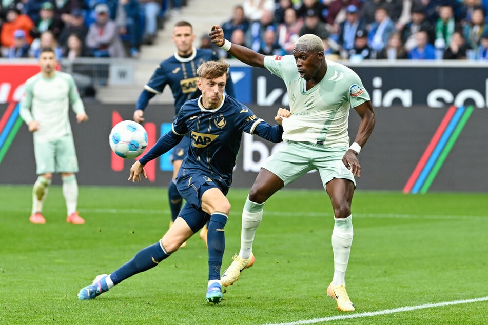 Tim Drexler (19, l.) absolvierte in dieser Saison bisher acht Bundesliga-Partien für die TSG Hoffenheim.