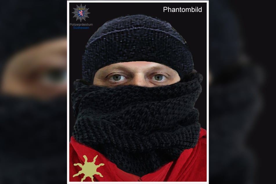 Dieses Phantombild fertigte das Landeskriminalamt Hessen nach dem Überfall vom Täter an.
