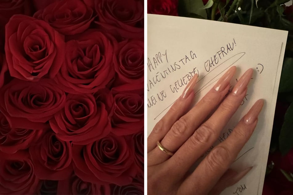 Tom Kaulitz überraschte seine Frau Heidi Klum mit einem XXL-Rosenstrauß und einem selbstgeschriebenen Brief.