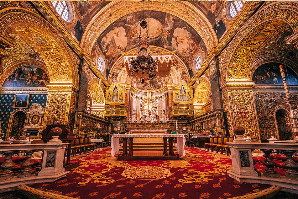 So pompös ist der Altar der St. John's Co-Cathedral.