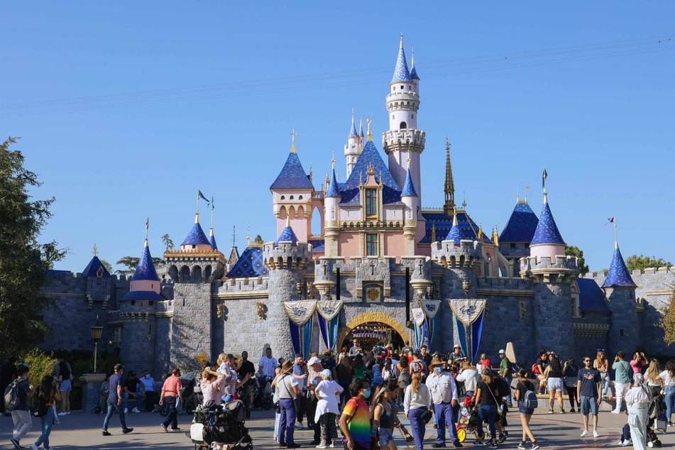 Disneyland Castle in Anaheim, California.