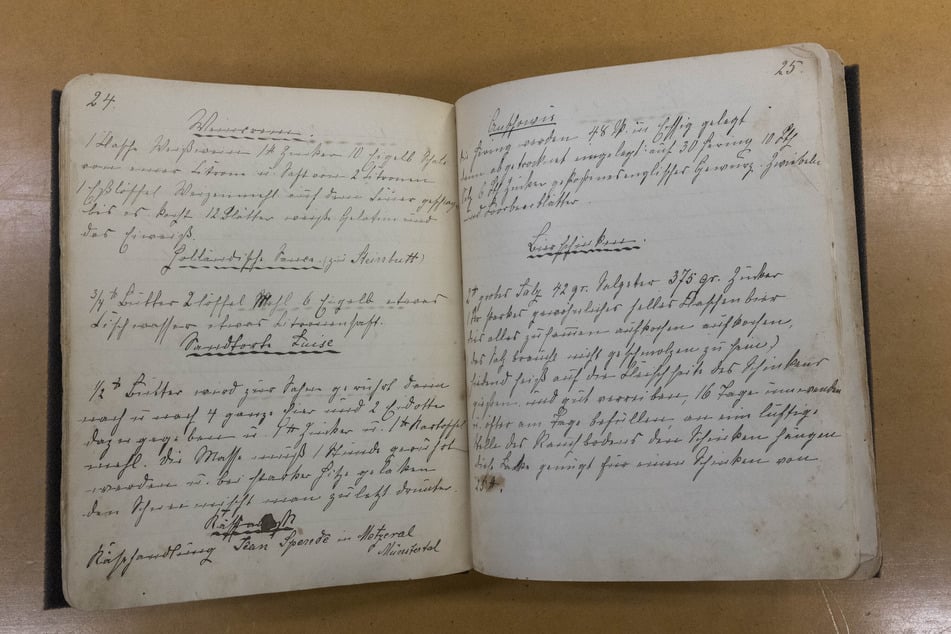 Das handschriftliche Kochbuch von Winningtons Großmutter Olga stammt aus den letzten Jahren des 19. Jahrhunderts.