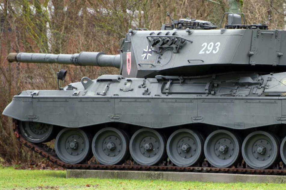 Ein Kampfpanzer vom Typ Leopard 1 A4. Der Leopard 1 ist der Vorläufer des derzeit von der Bundeswehr eingesetzten Leopard 2.