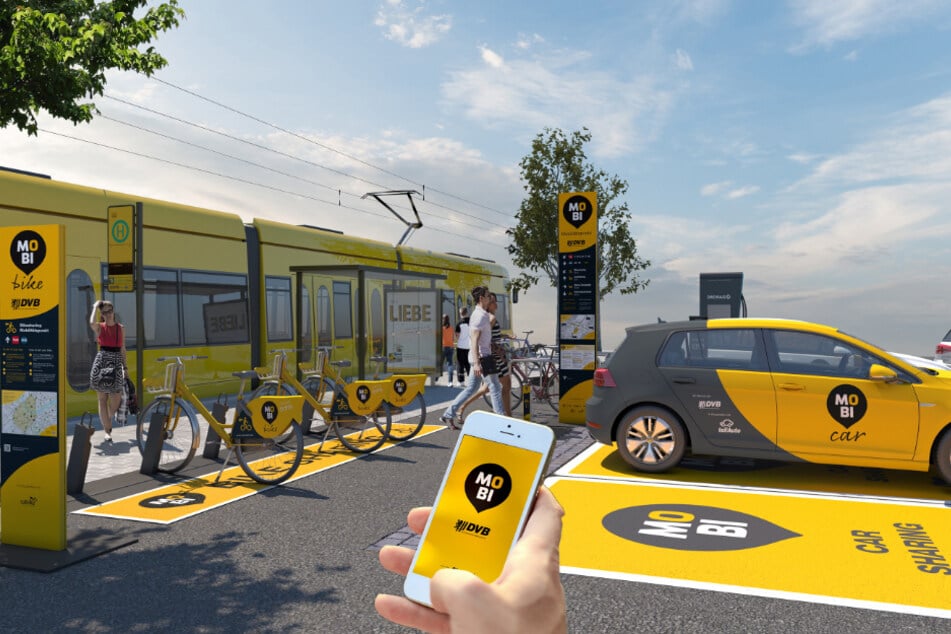 Ein Schlüssel zum Erfolg für E-Autos in Dresden sind die MOBIpunkte.