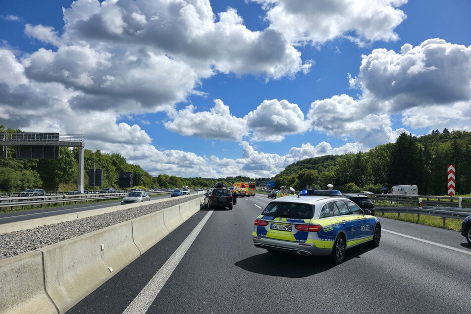 Auf der A8 kam es am Samstag zu einem Auffahrunfall.
