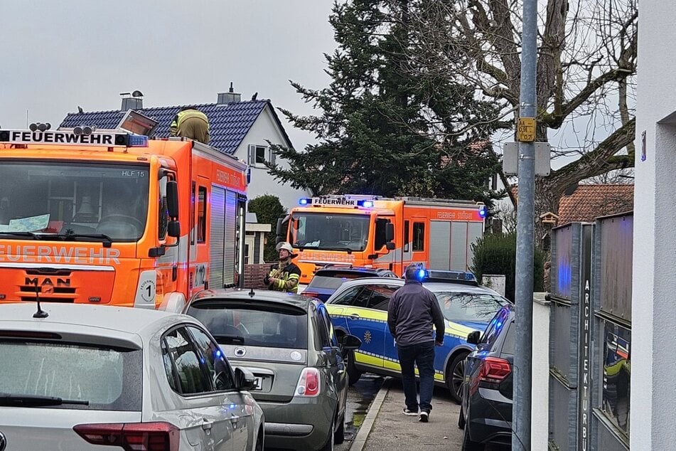 Die Feuerwehr rückte im Großaufgebot an.