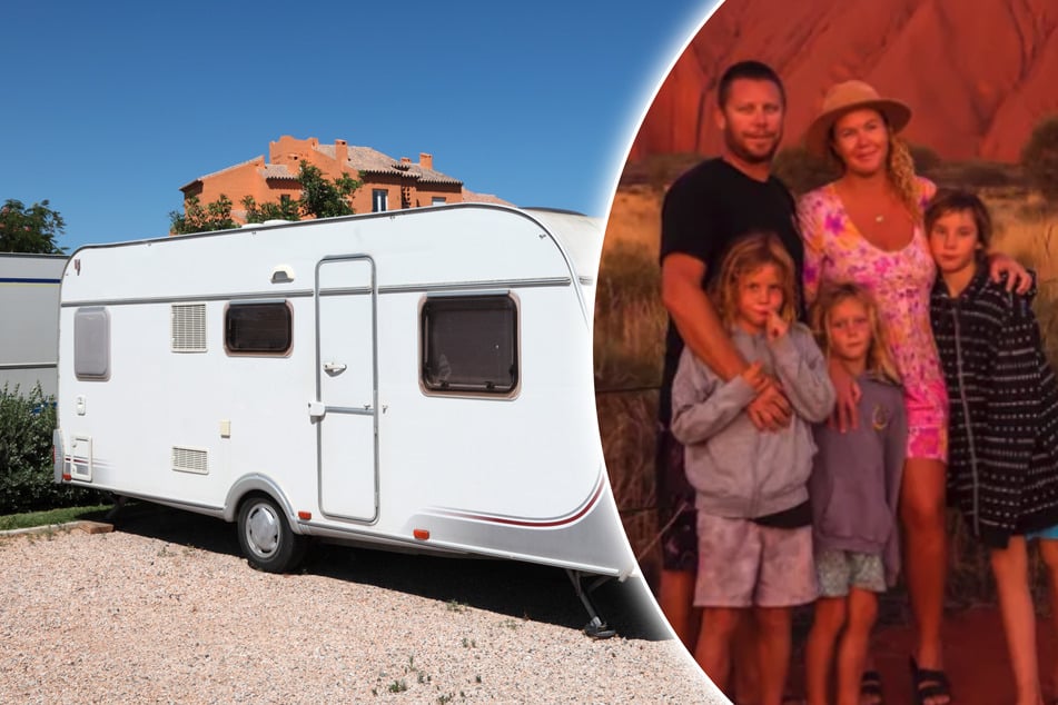 Family sold their house to travel in a caravan - now they are homeless!