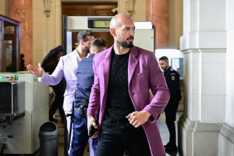 Andrew Tate is pictured inside The Court of Appeal in Bucharest, Romania, on December 10, 2024.