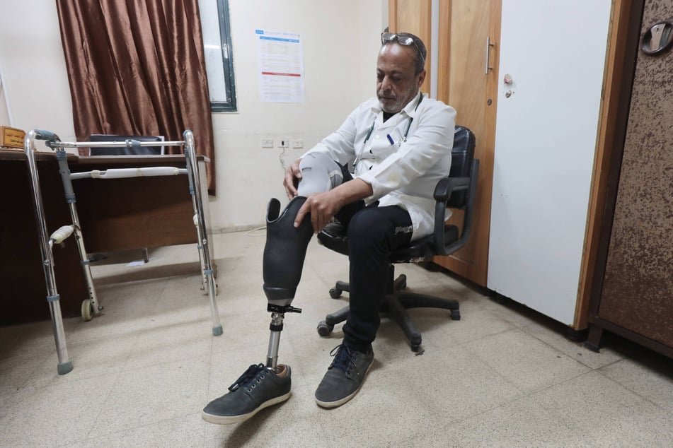 Palestinian doctor Khaled al-Saidani has been working in the pediatric care department at Shuhada Al-Aqsa Hospital for 23 years in Deir al-Balah in the central Gaza Strip.