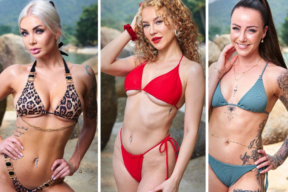 Mit am Start (v.l.n.r.): Sabrina (26, AYTO 2020), Christina "Shakira" (25, Bachelor in Paradise 2022), Sandra (30, Ex on the Beach 2021, Temptation Island 2022).