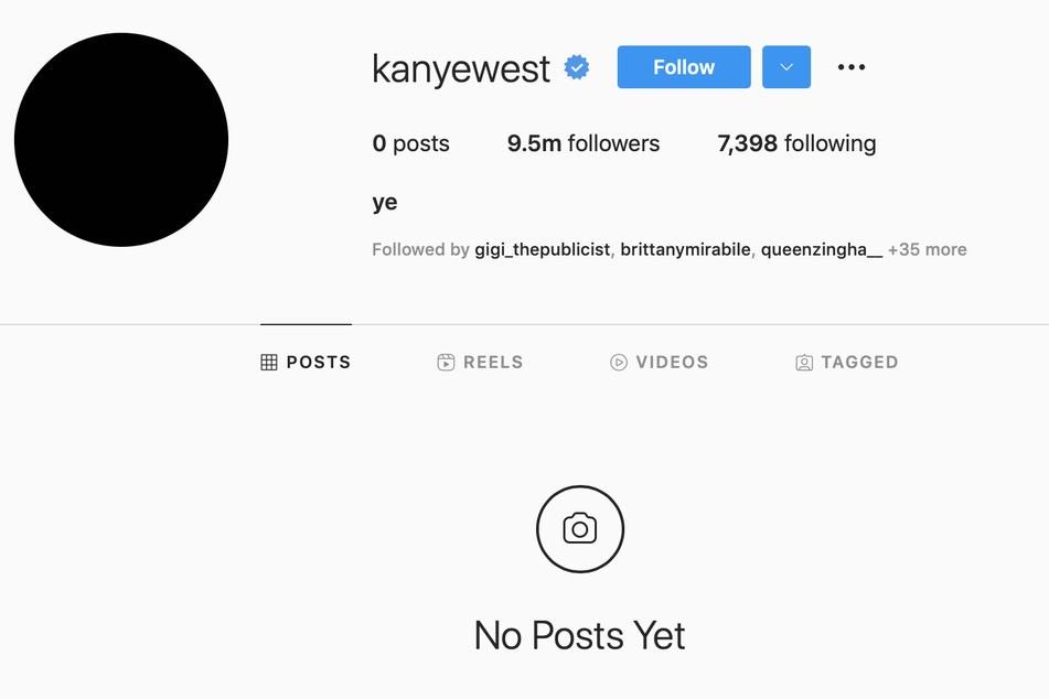 On Monday, Kanye West mysteriously wiped his Instagram clean after he just took a hiatus from the app.