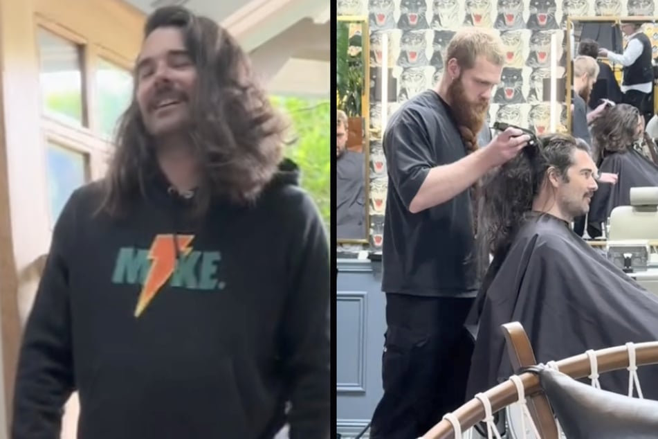 Dan Maxwell (41) entschloss sich zu einer radikalen Veränderung und ließ sich die langen Haare abschneiden.